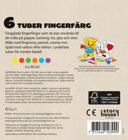 Bamse Fingermaling 6-pakk