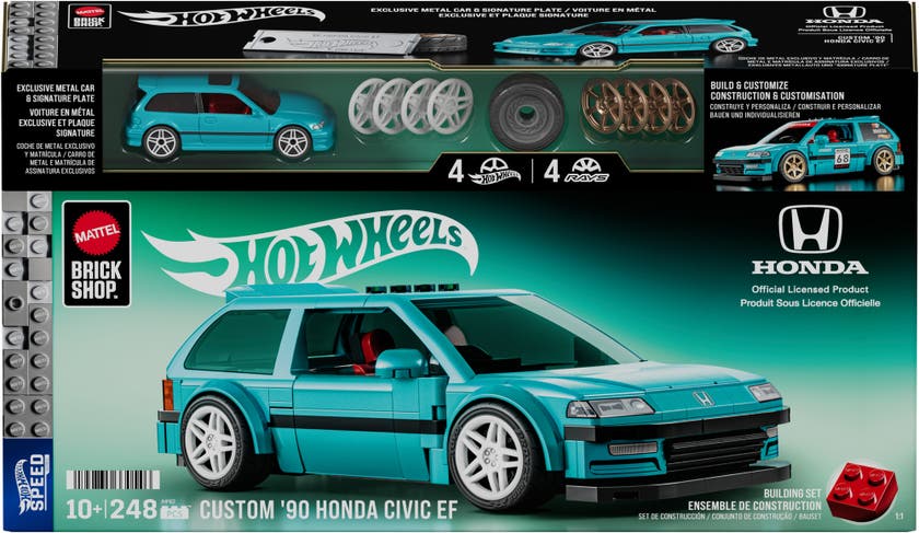 Mattel Brick Shop Speed Series Honda Custom '90 Civic EF