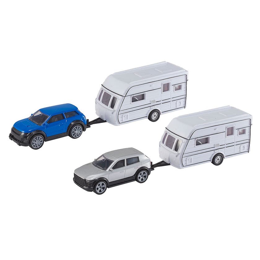 Bil med campingvogn 25 cm