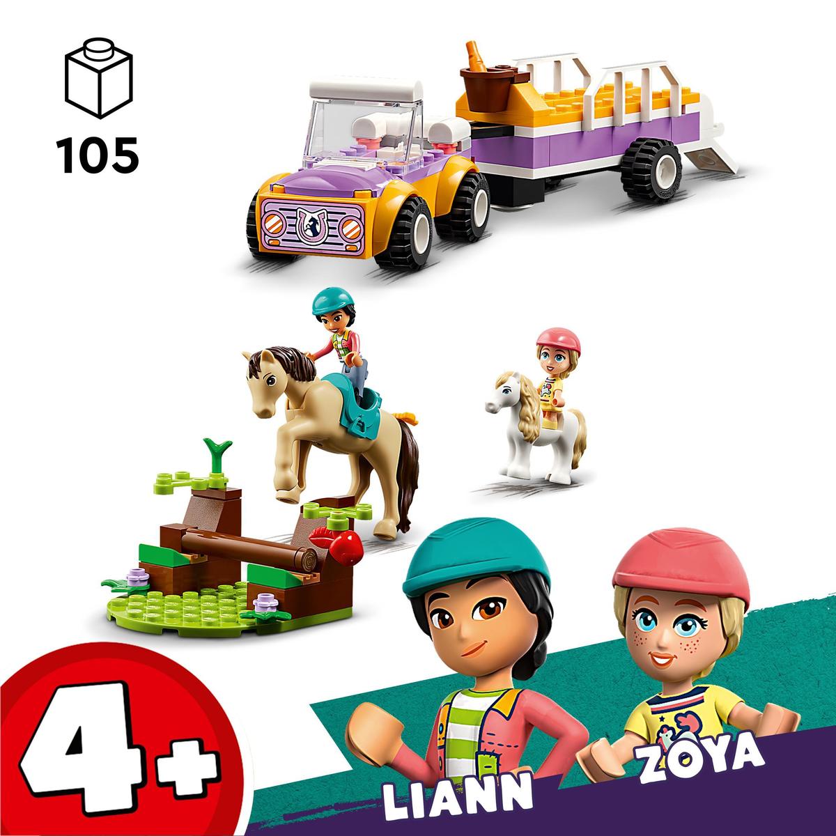 LEGO Friends 42634, Hest- og ponnivogn