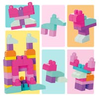 Mega Block Big Building Bag (60 klosser) - Pink