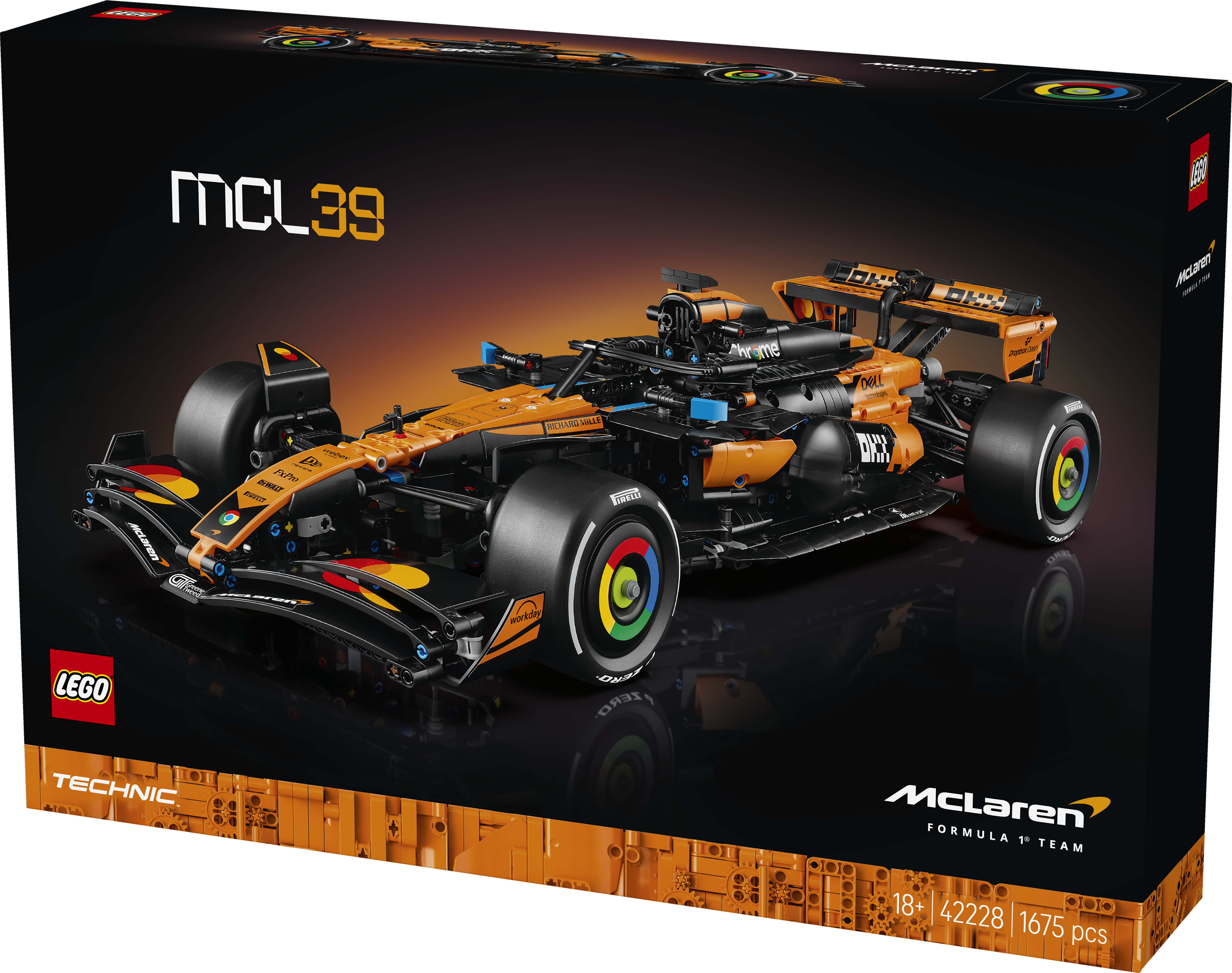 LEGO® Technic McLaren MCL39 F1®-bil, gavebyggesett 42228