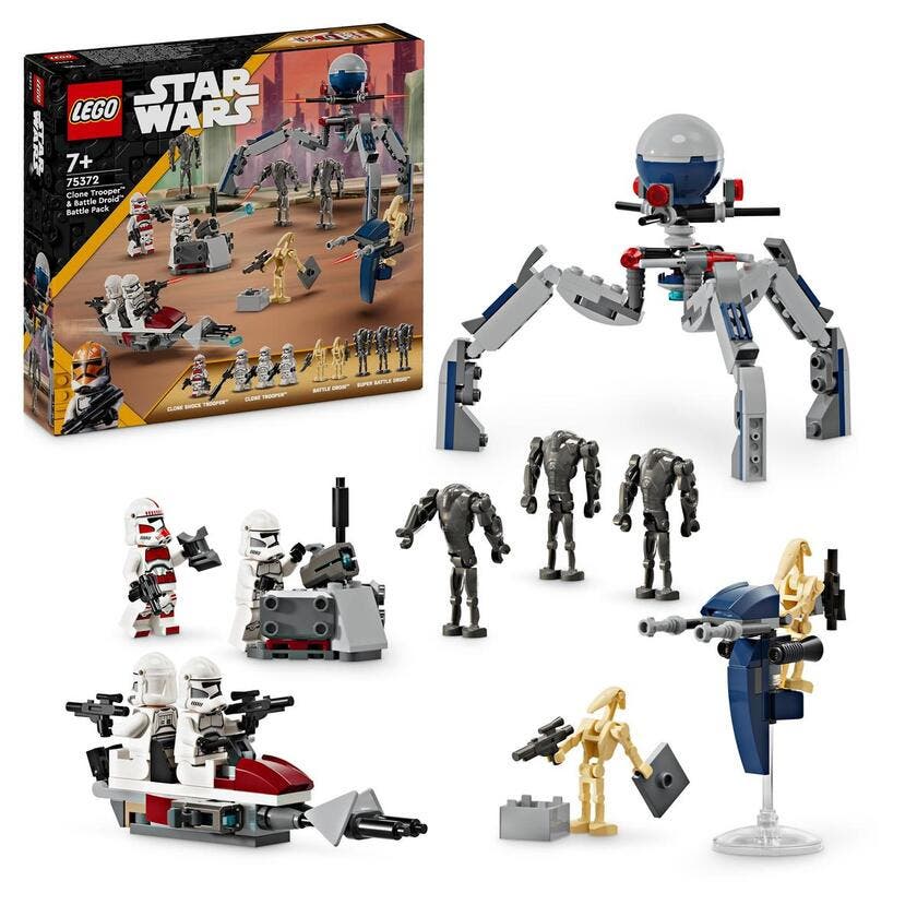 LEGO Star Wars 75372, Clone Trooper™ & Battle Droid™ Kamp-pakke