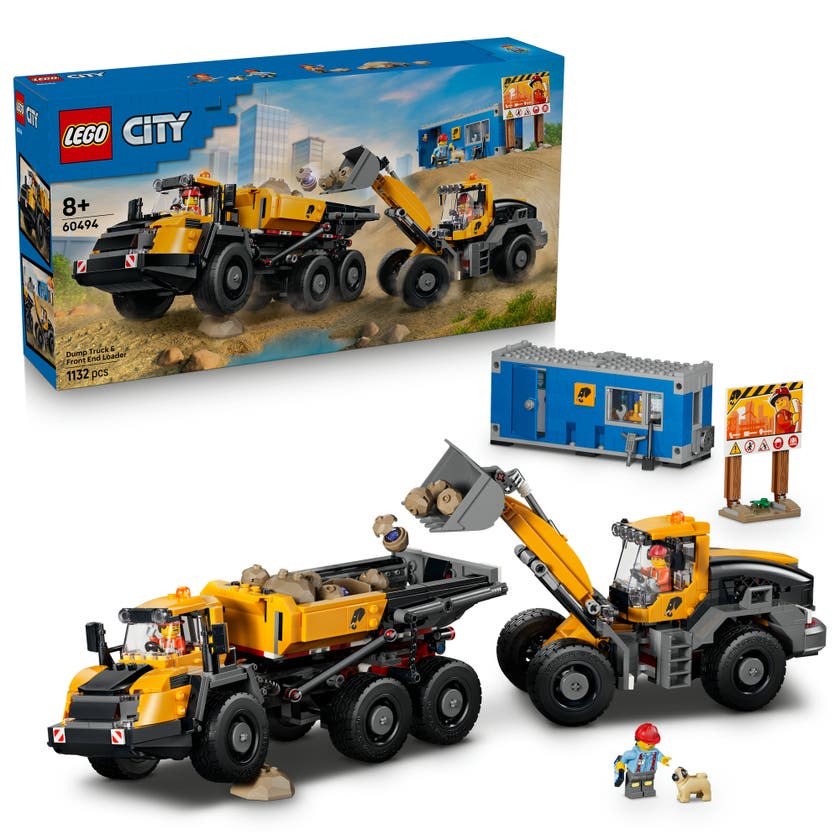 LEGO® City Dumper og frontlaster. Byggeleke 60494