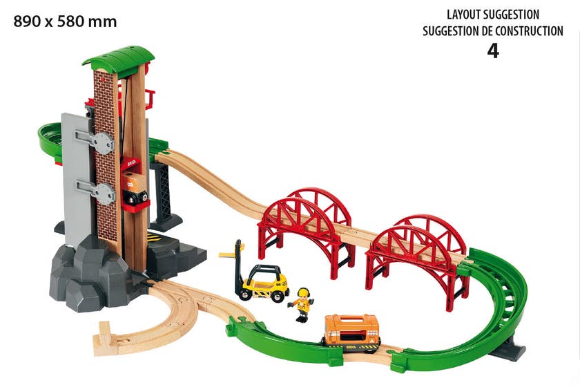 BRIO, Lift & Load 33887 Høytliggende togsett