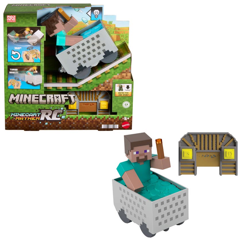 Minecraft Minecart RC med Steve