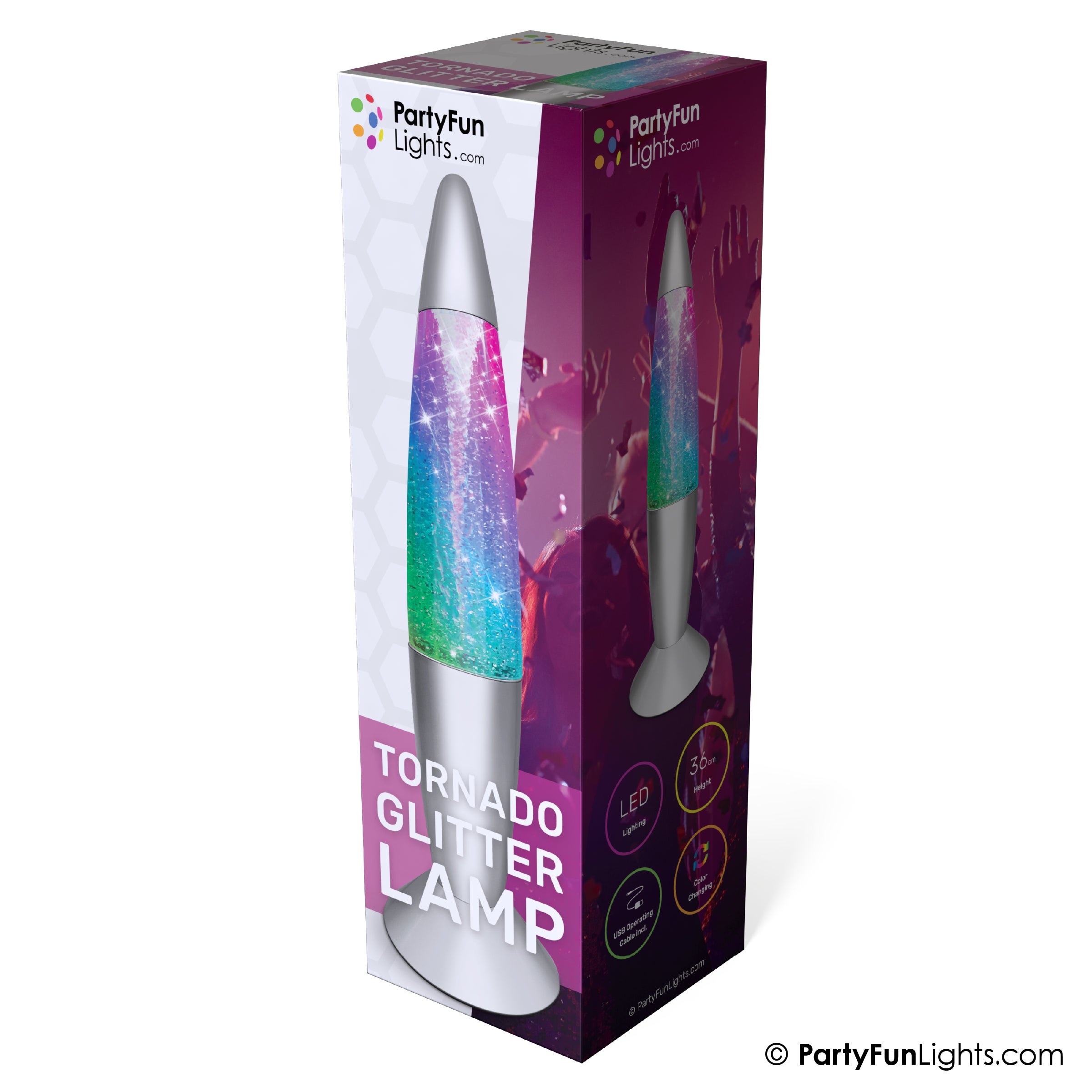 Stage - Lavalampe Glitter 36 cm