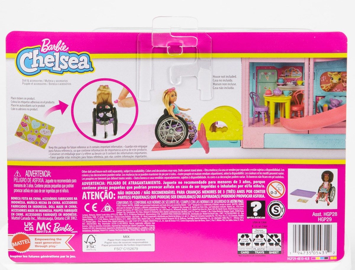 Barbie Chelsea med rullestol