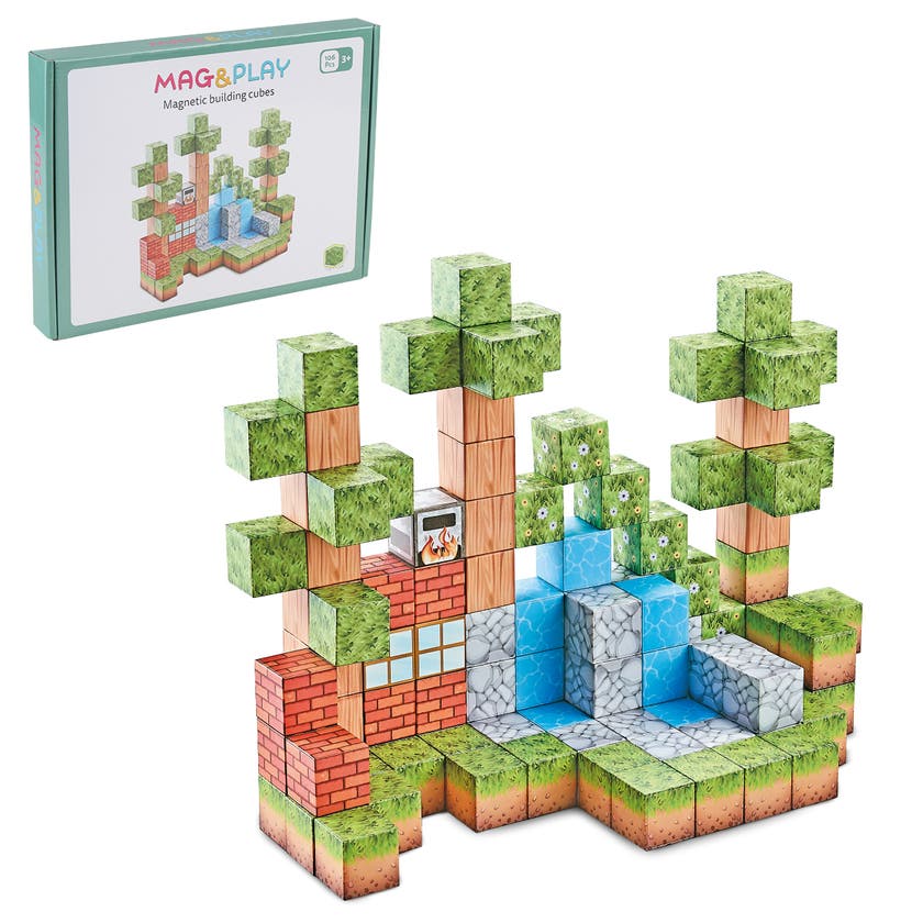 Mag&Play - Building cubes 2 cm 106 stk