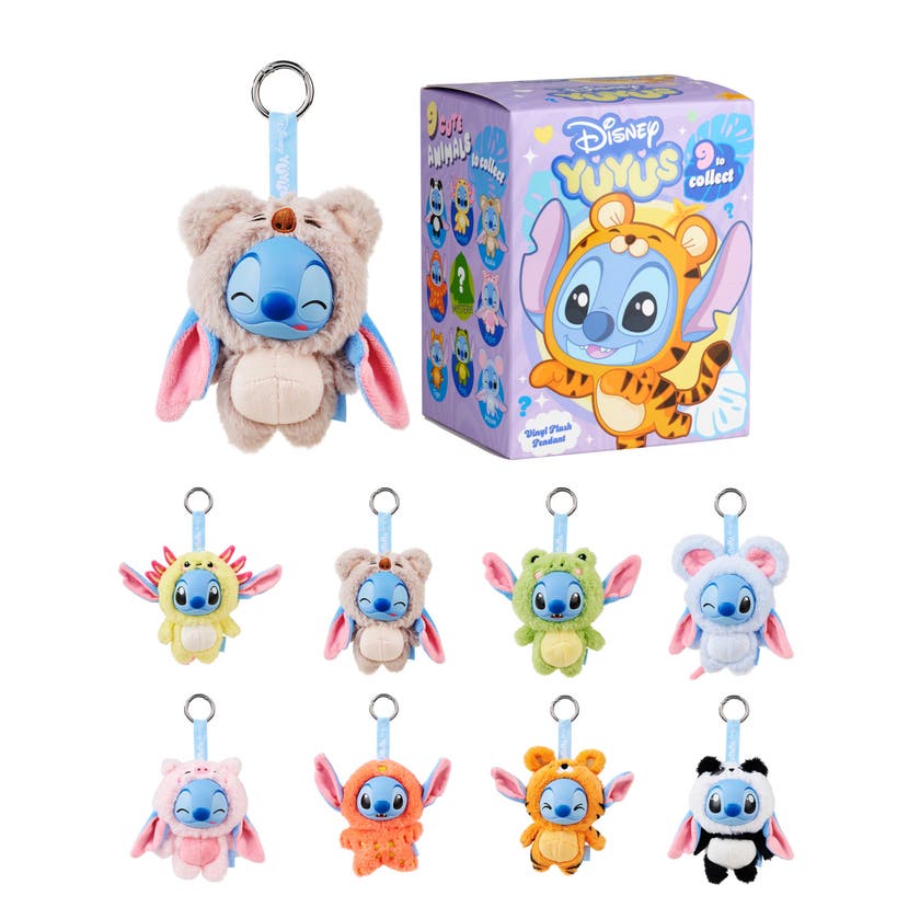 Disney YuYus Stitch Mystery Plush nøkkelring 12 cm