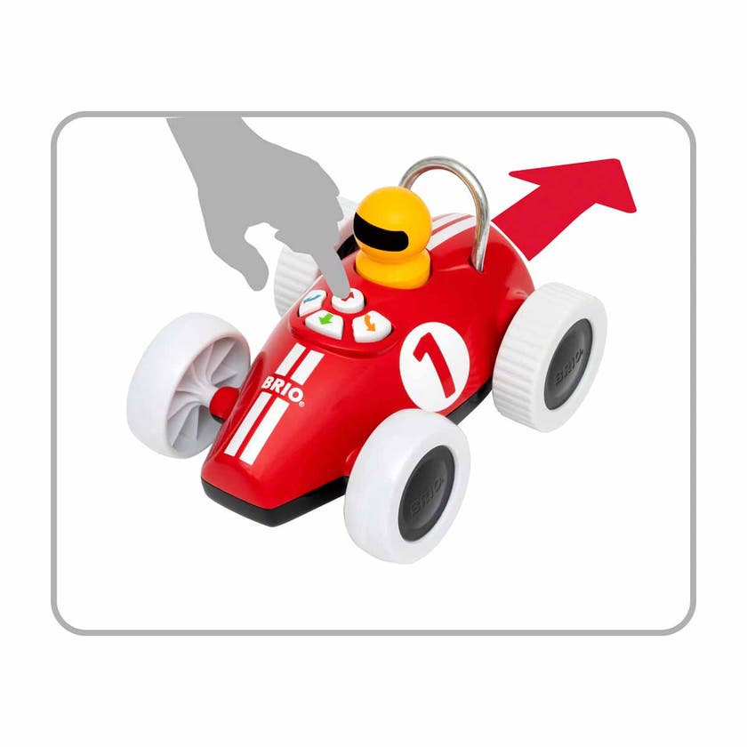 BRIO 30234, Lek & lær actionracer Rød