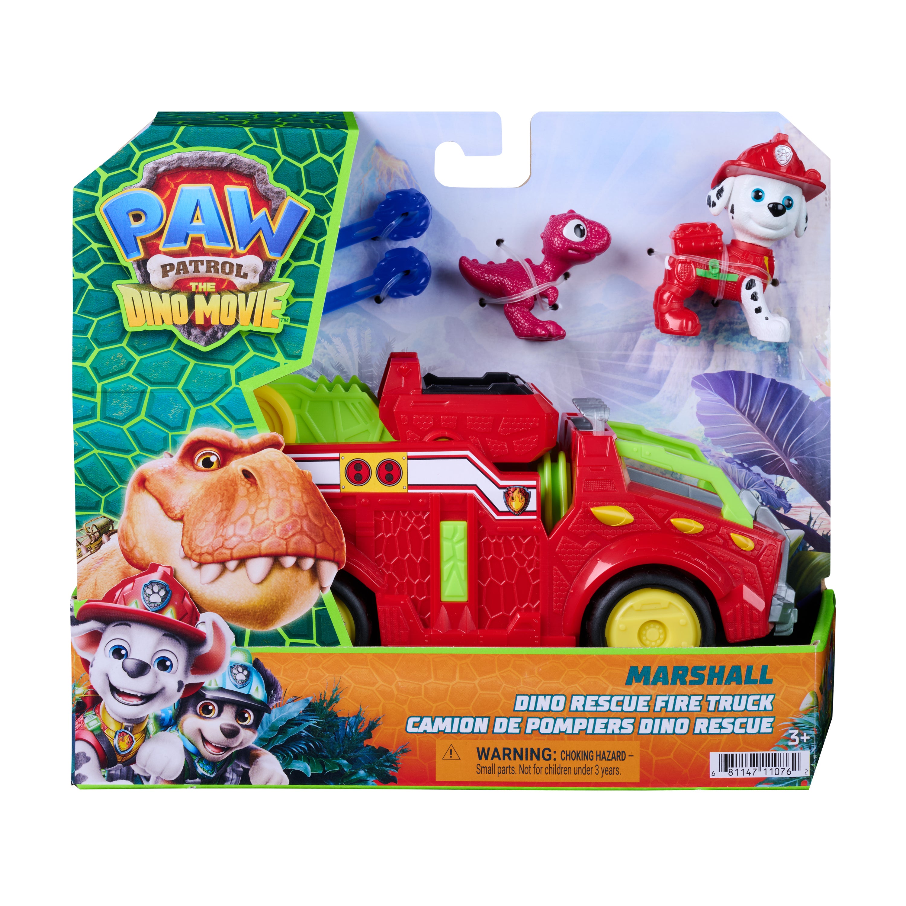 Paw Patrol Dinosaur-tema lekebil Marshall