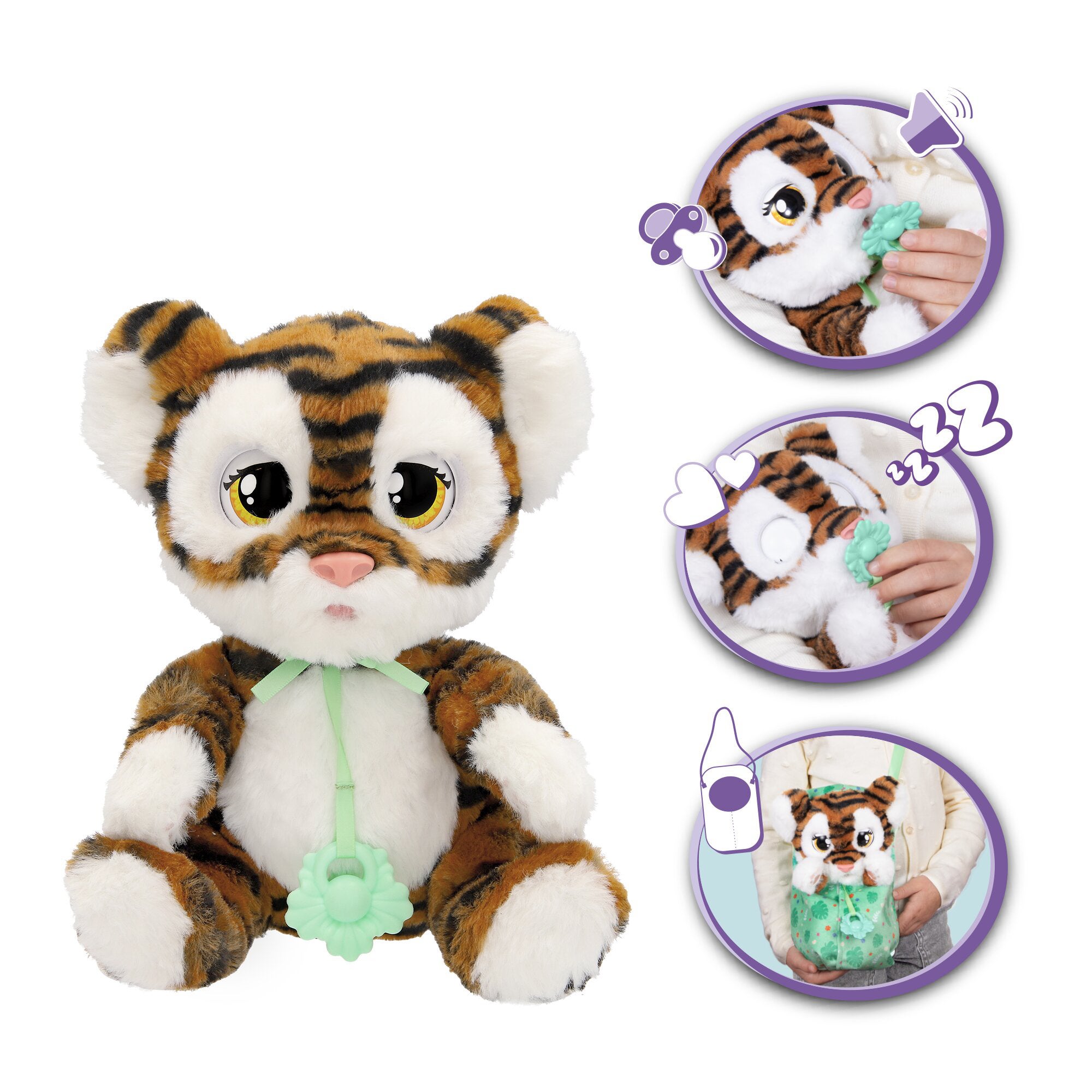 Baby Paws Tiger med snuttedyne og napp