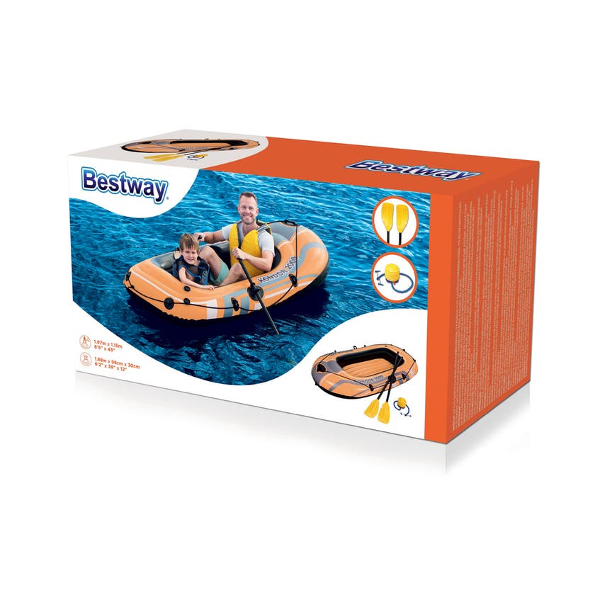 Bestway, Båt med årer og pumpe 188 cm