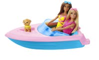 Barbie Båt med Dukke, Hvalp og Tilbehør
