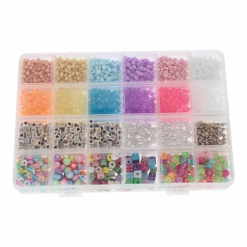 Pärlkitt pastell smiley & terning