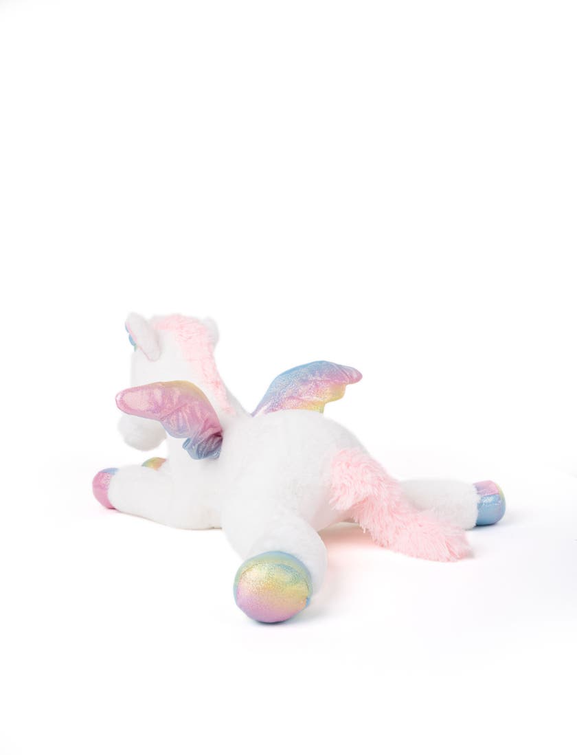 Teddykompaniet - Liggende Enhjørning, Regnbuefarget