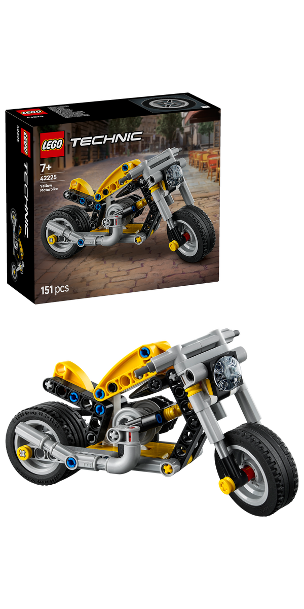 LEGO® Technic Gul motorsykkel, lekebyggesett 42225