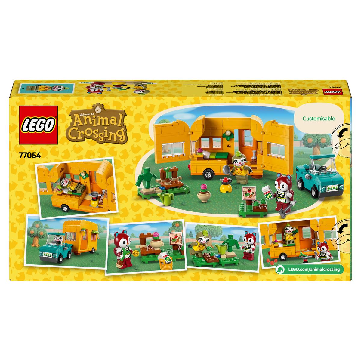 LEGO Animal Crossing 77054, Leif med campingvogn og hagebutikk
