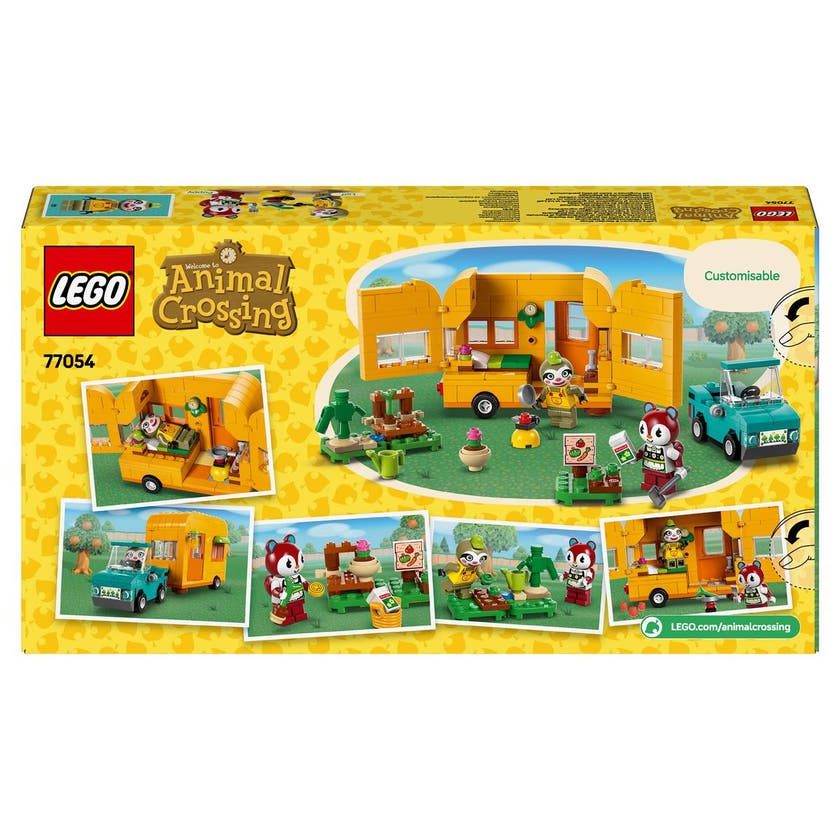 LEGO Animal Crossing 77054, Leif med campingvogn og hagebutikk