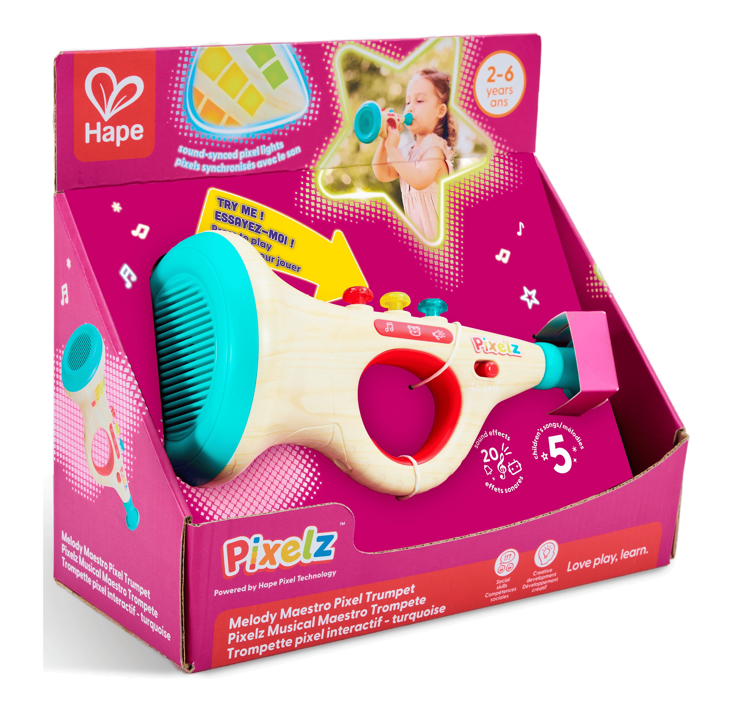 Hape Pixelz Trumpet - Musikkleke for små barn