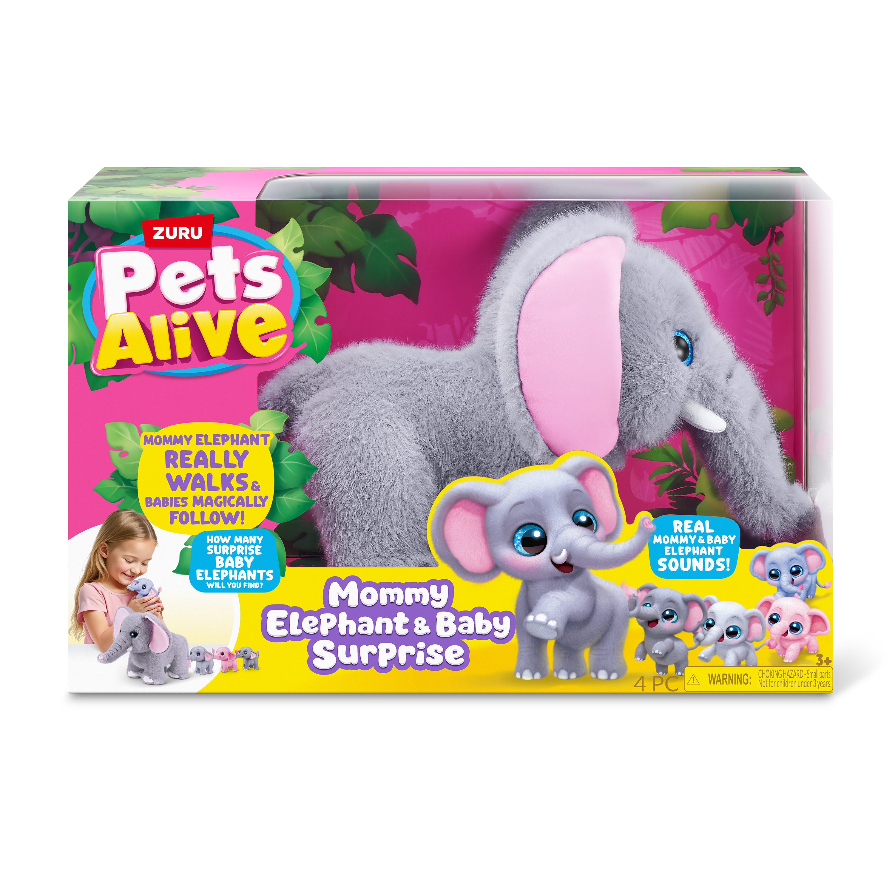 Pets Alive - Mommy & Baby Surprise Mommy Elephant