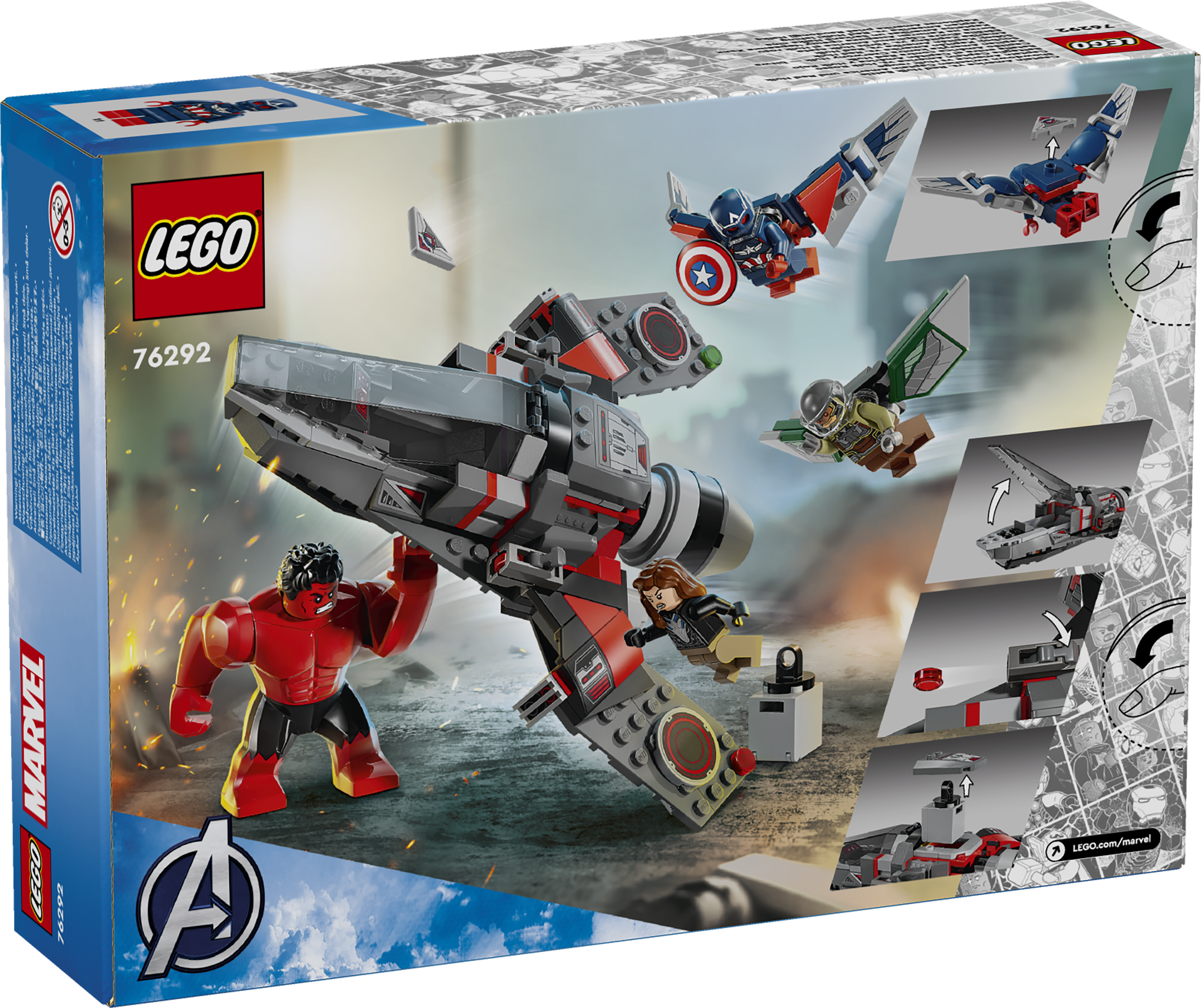 LEGO® Marvel Captain America i kamp mot Red Hulk 76292