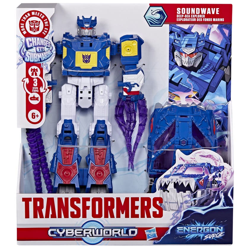 Transformers CYBERWORLD Soundwave Deep Sea Explorer, 22,5 cm