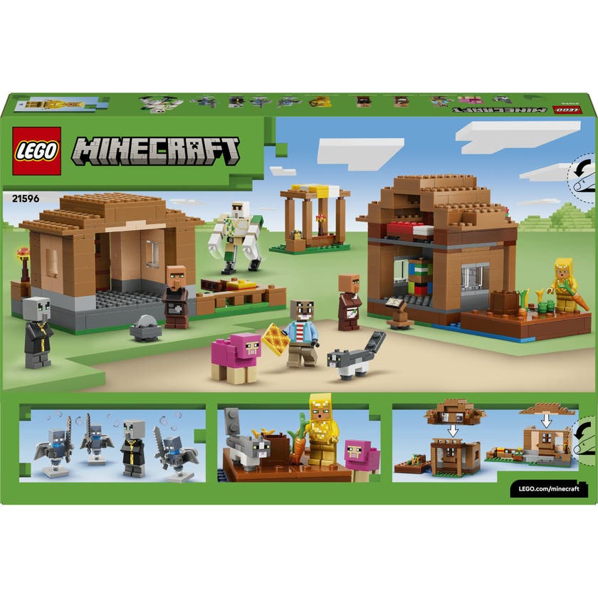 LEGO® Minecraft® Angrepet på åndemanerlandsbyen. Lekesett 21596
