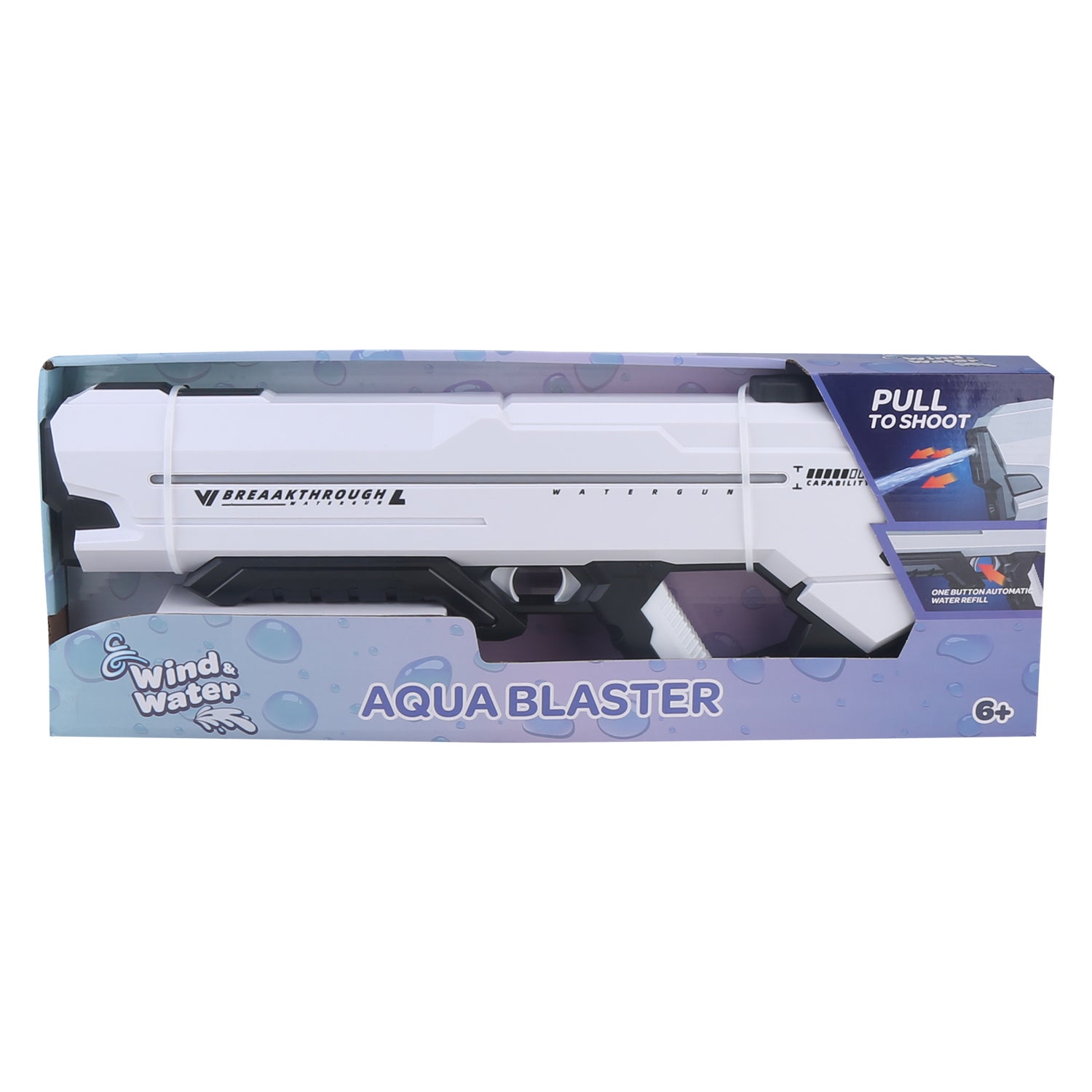 Wind&Water - Aqua Blaster med Lys og automatisk vannpåfyllnn