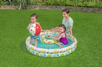3-i-1 sett med basseng, bading sring & strandboll Ø122 cm