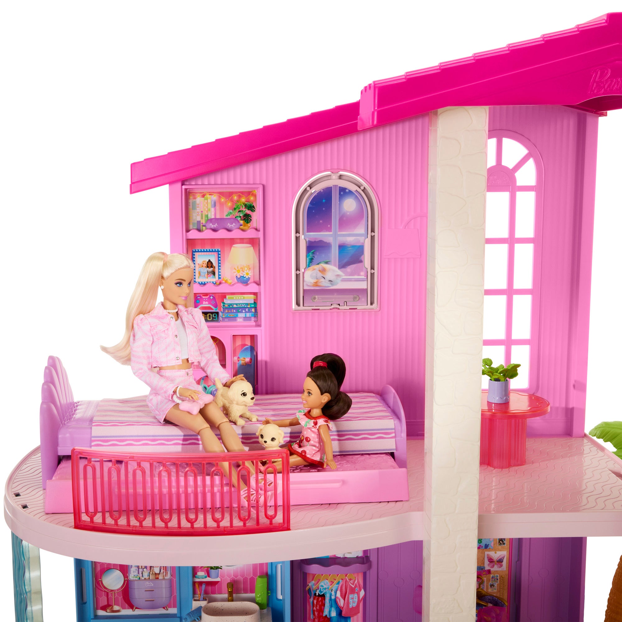 Barbie Dreamhouse med 2 hus, bassenger og sklie