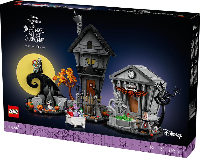 LEGO® Ideas Tim Burtons Et førjulsmareritt, diorama 21351