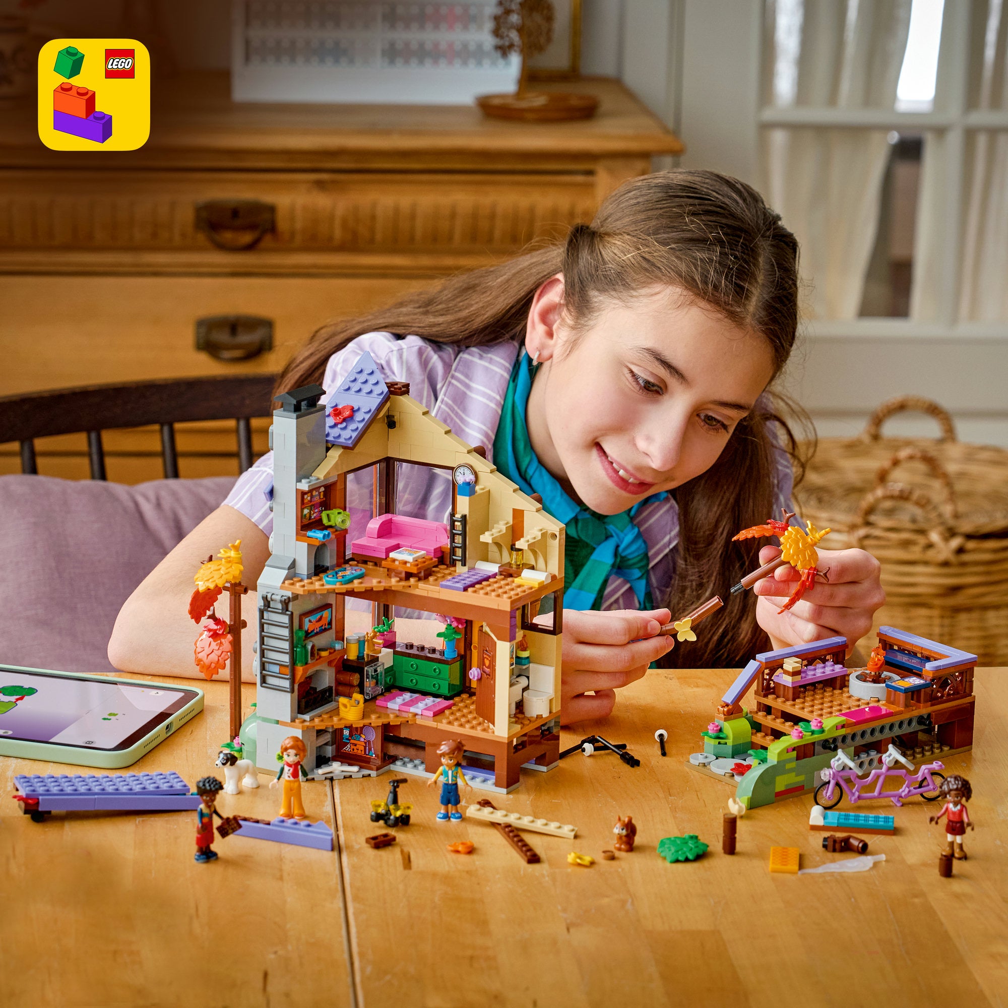 LEGO® Friends Koselig høsthytte, byggeleke 42705