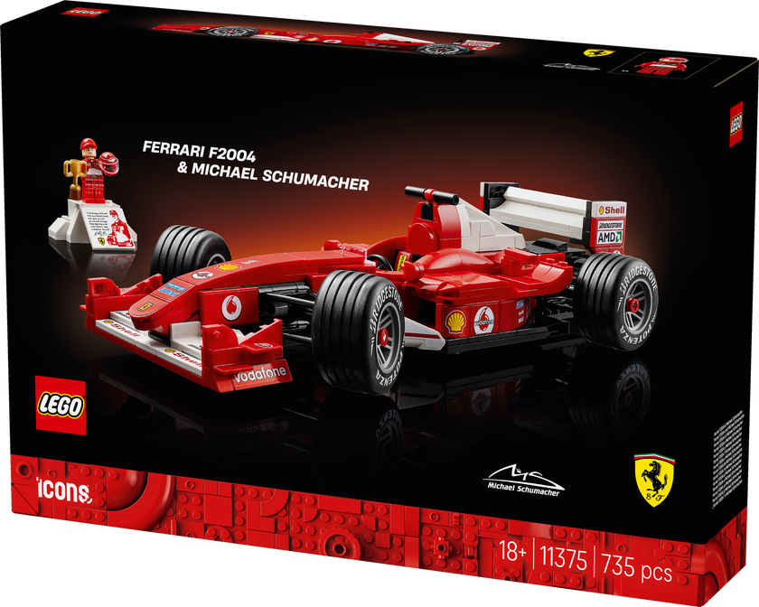 LEGO® Icons Ferrari F2004 og Michael Schumacher, bil 11375