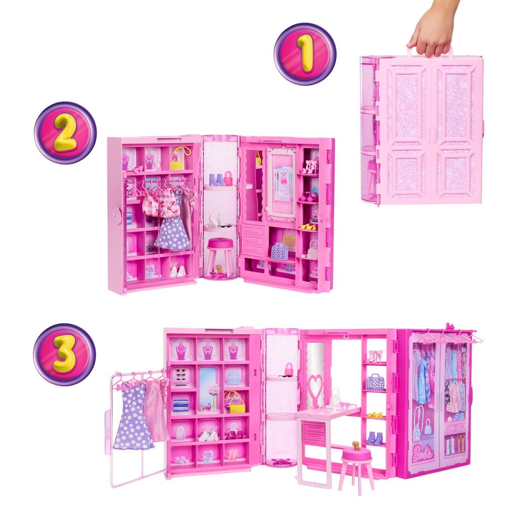 Barbie, Fashion Fun Dream Closet med dukke