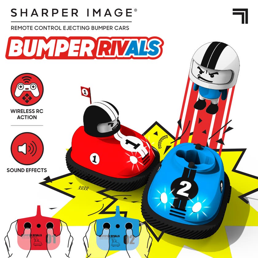 Sharper Image RC Speed Bumper Road Rage – radiostyrte kollisjonsbiler for to