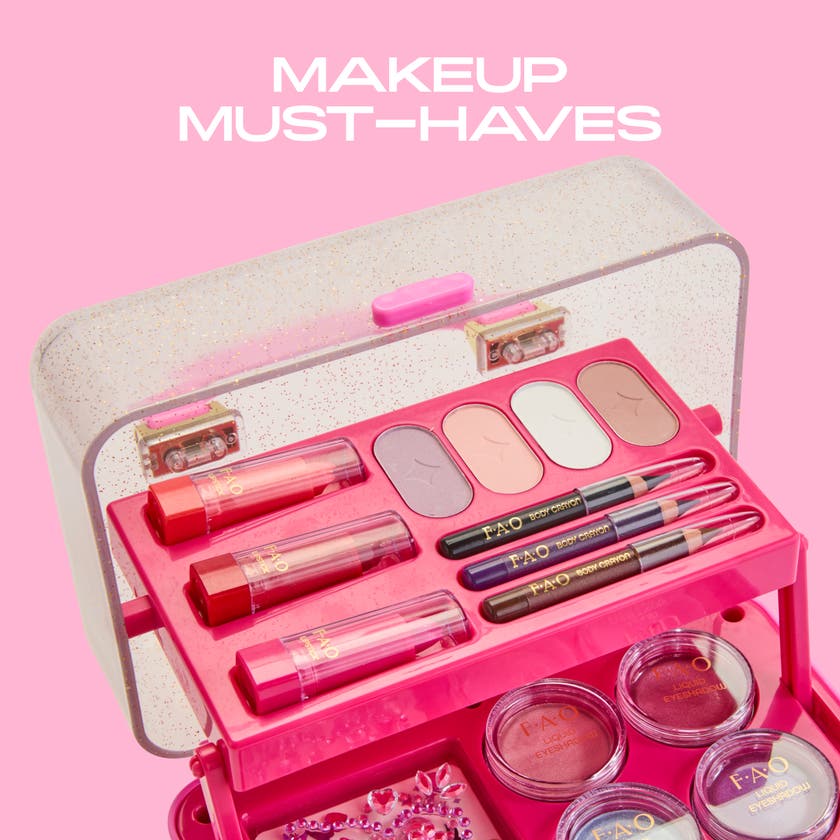 FAO SCHWARZ Makeup Caddy 27-delts sminkesett