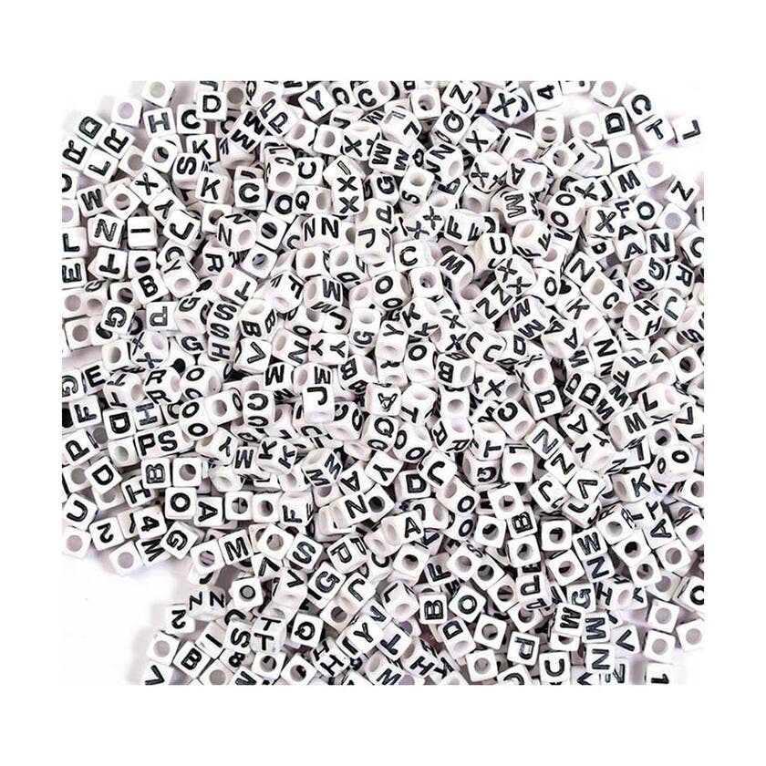 Perlekrukke hvite bokstaver