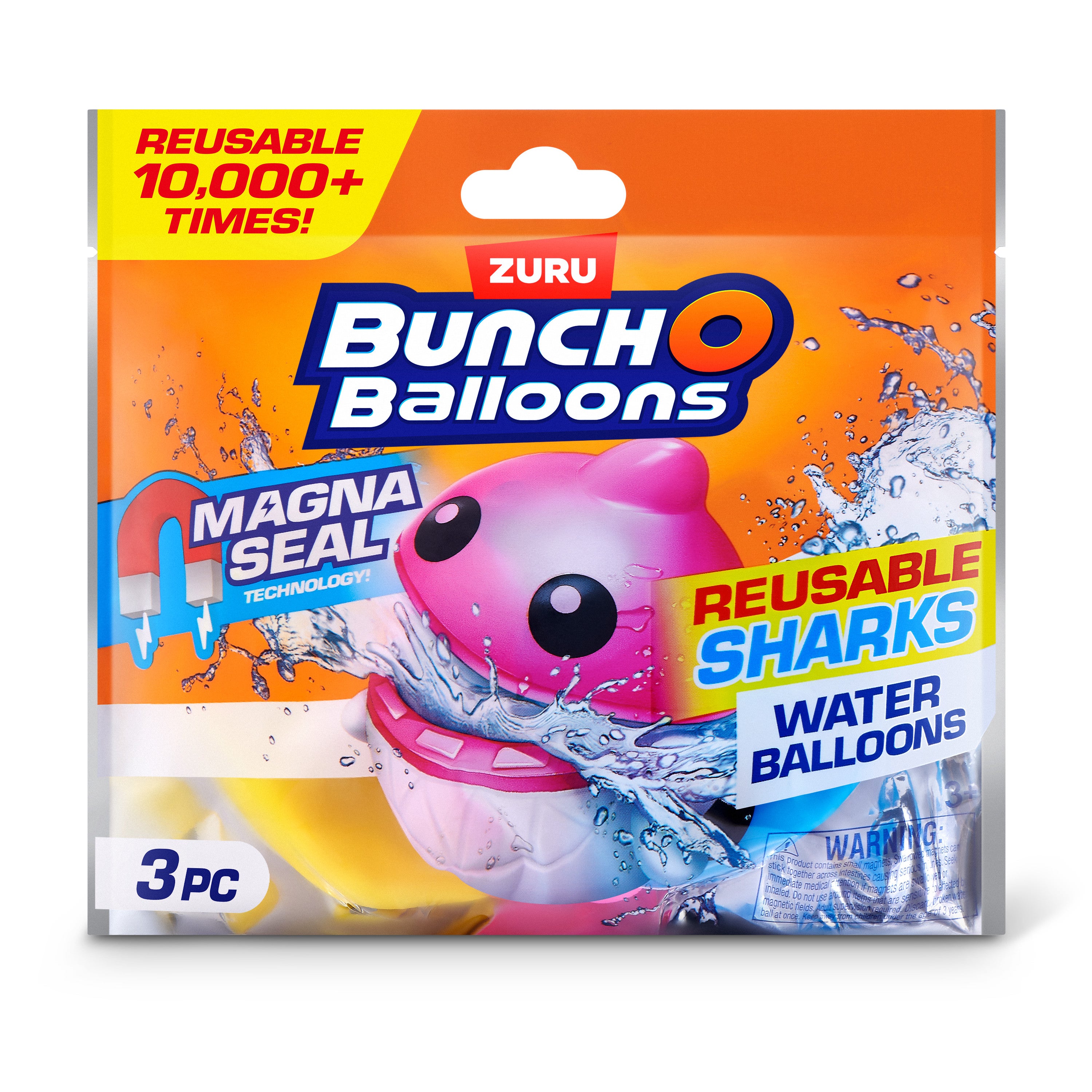 Bunch O Balloons - Reusable S1 Shark,3PK