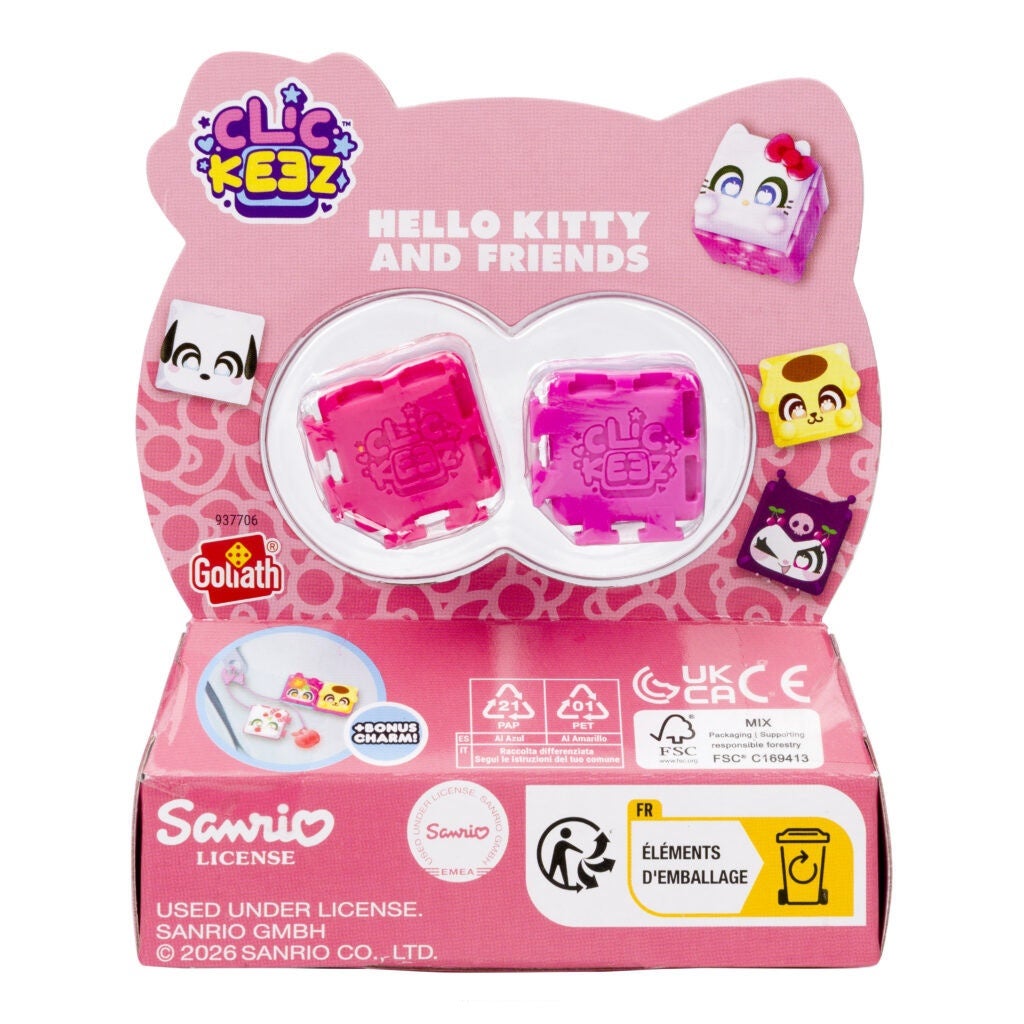 Clickeez Hello Kitty klikkbar nøkkelring