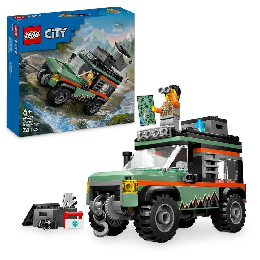 LEGO City Great Vehicles 60447, 4-hjulsdrevet terrengbil for fjellkjøring