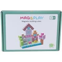 Mag&Play Building Cubes 2 cm 110 stk Rosa