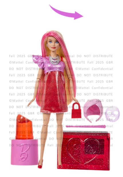 Barbie Glam Party Unboxed Red Original Doll