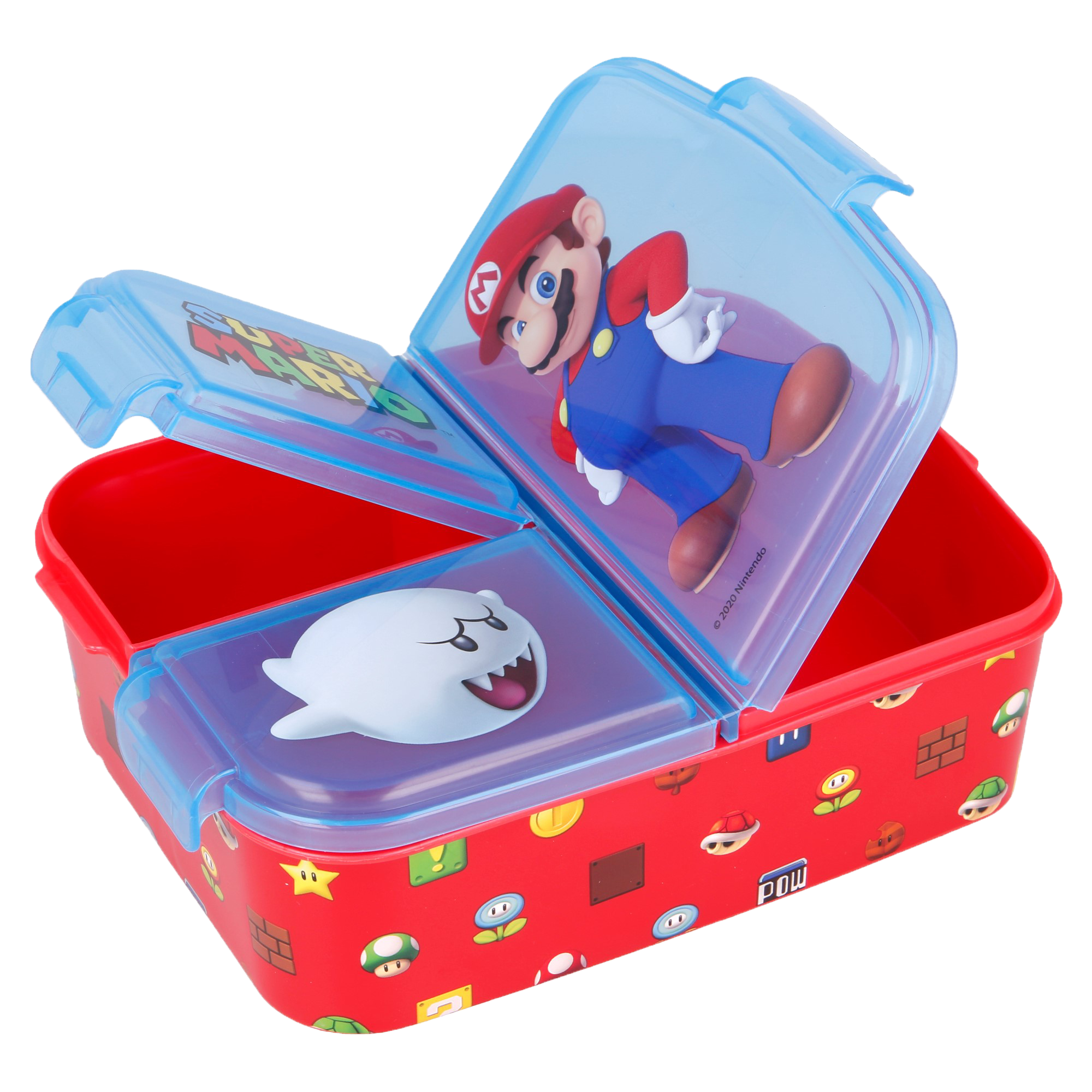 SUPER MARIO, Matboks med flere rom, 18 x 13 cm 