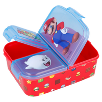 SUPER MARIO, Matboks med flere rom, 18 x 13 cm