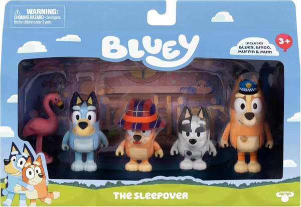 Bluey Series 15 Overnatting-figurer 4-pakk