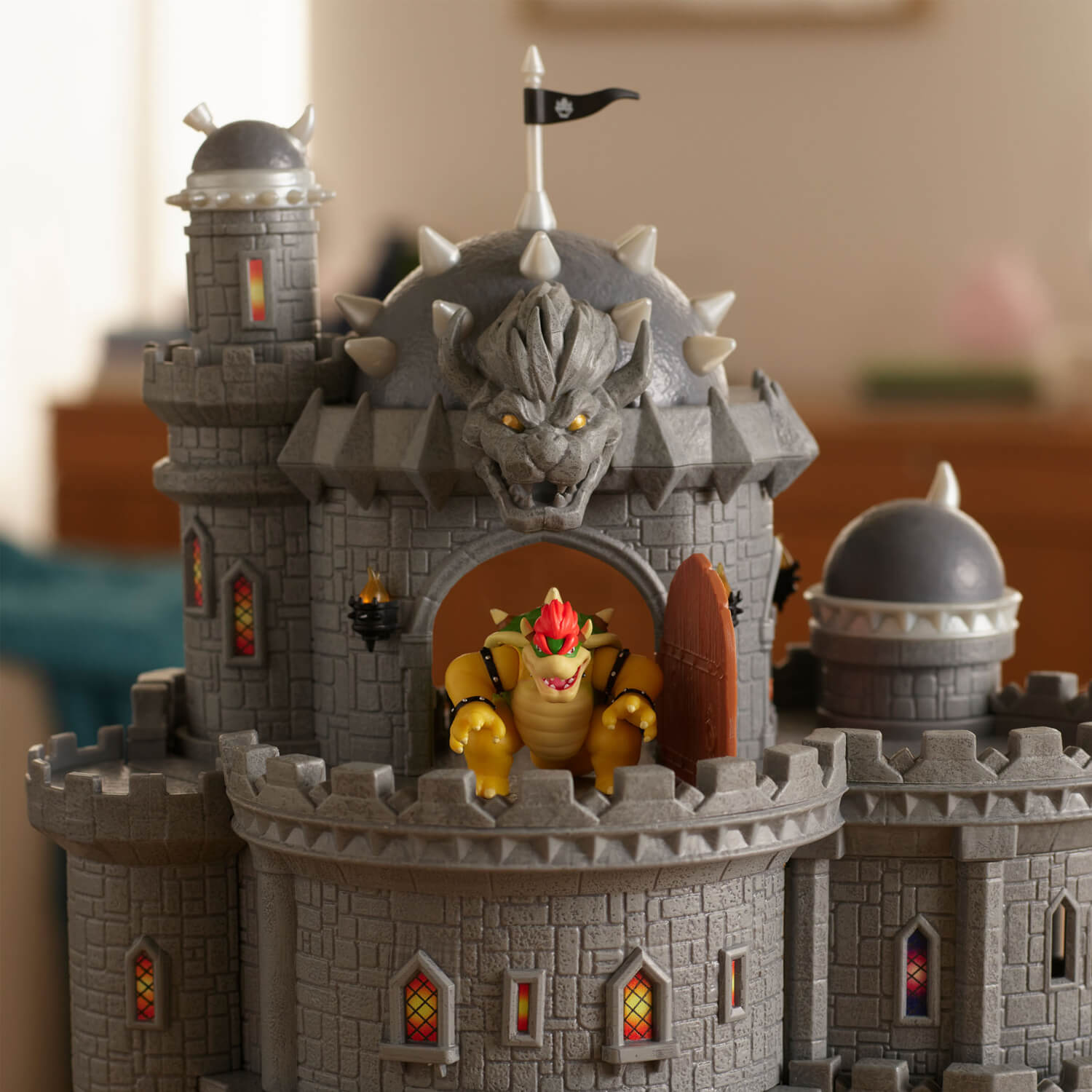 Super Mario 2 Movie 1.5in Playset Deluxe Bowsers Castle