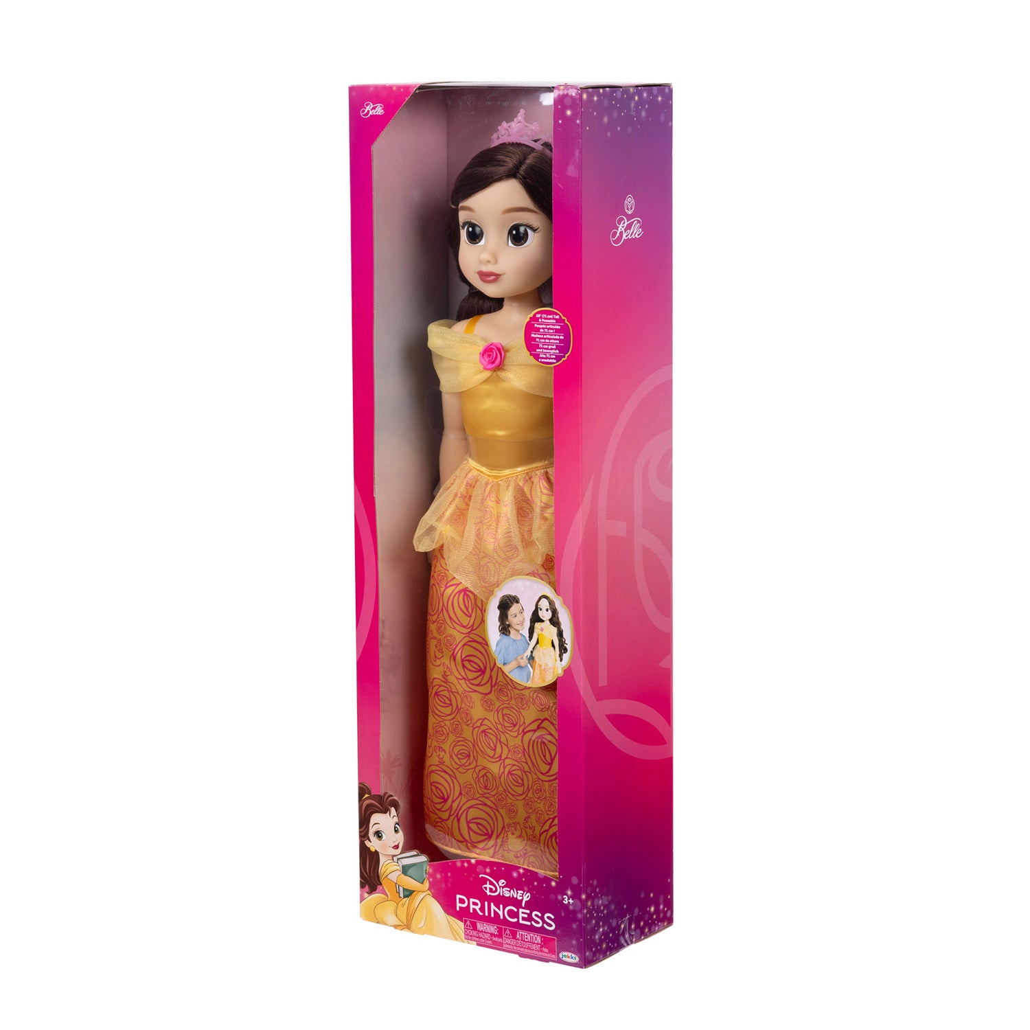Disney Playtime Belle-dukke 71 cm med børste