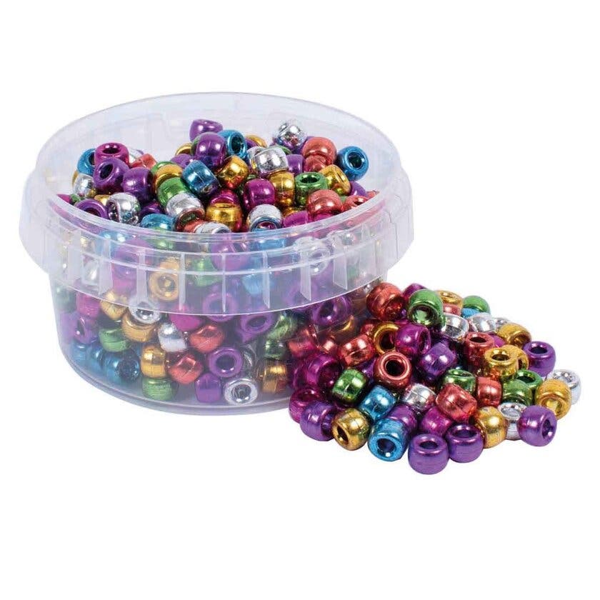 Perlekrukke Kongo blandede farger metall